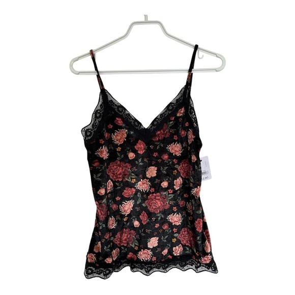 NWT Tezenis Floral velvet and Lace Trim Camisole size - Picture 1 of 5